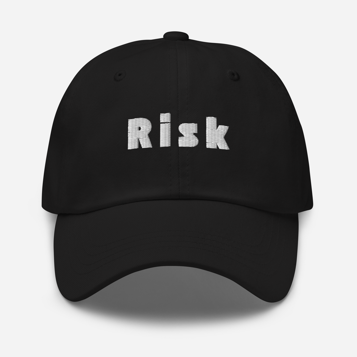 Risk Dad Cap in Jet Black
