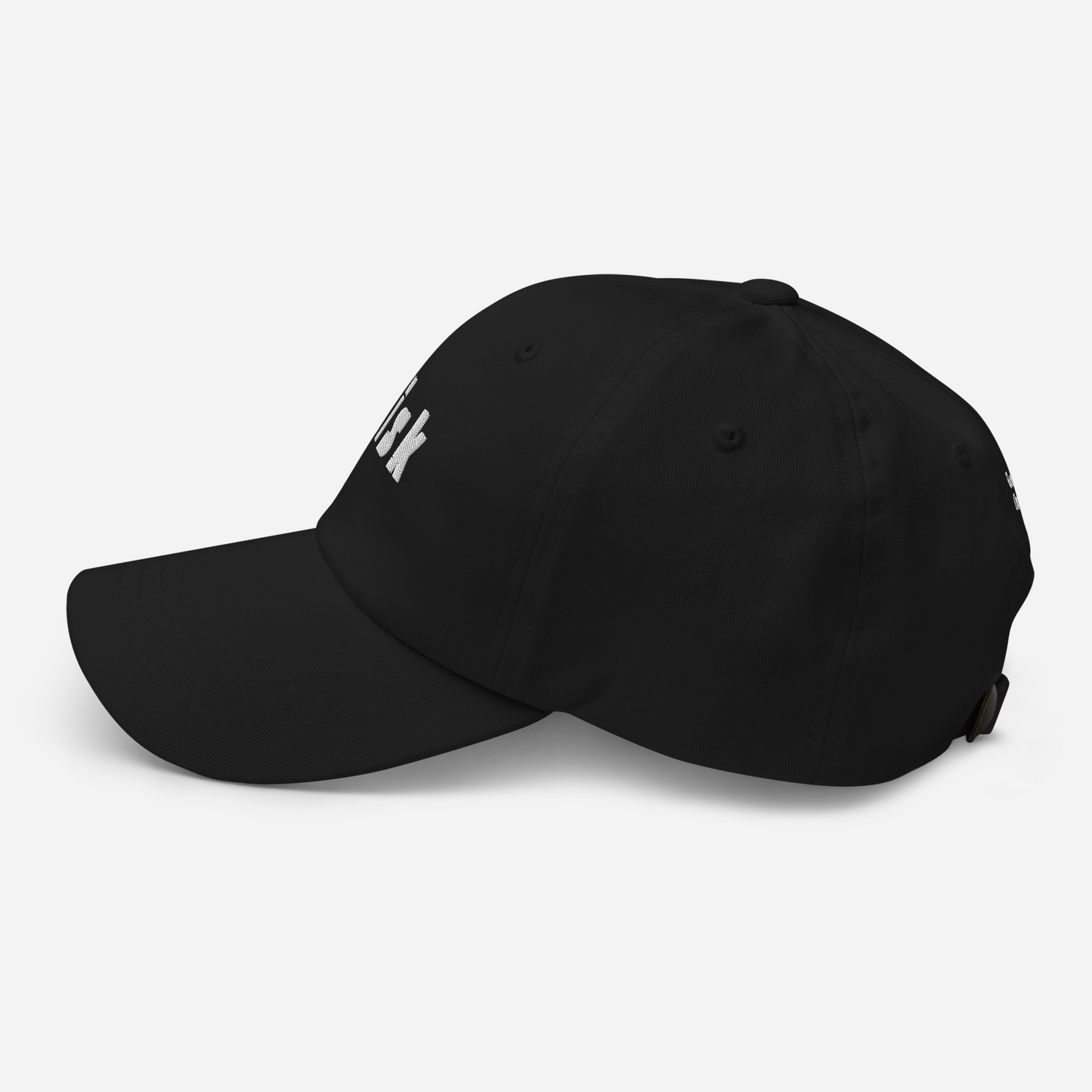 Risk Dad Cap in Jet Black