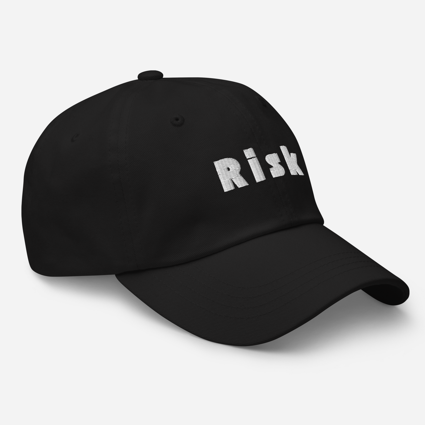 Risk Dad Cap in Jet Black