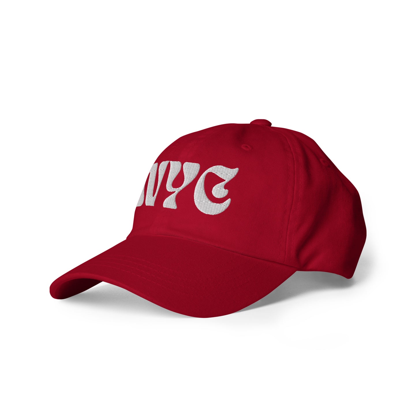 New York City Dad Hat in Cherry Red
