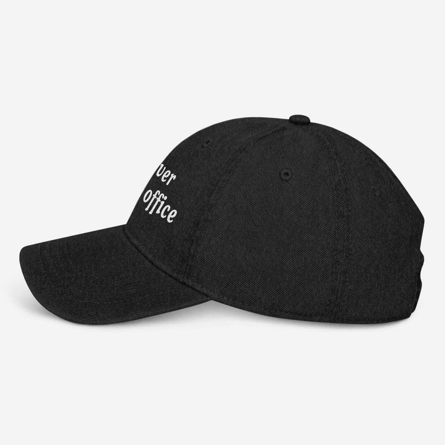 Out of Office Denim Hat in Black