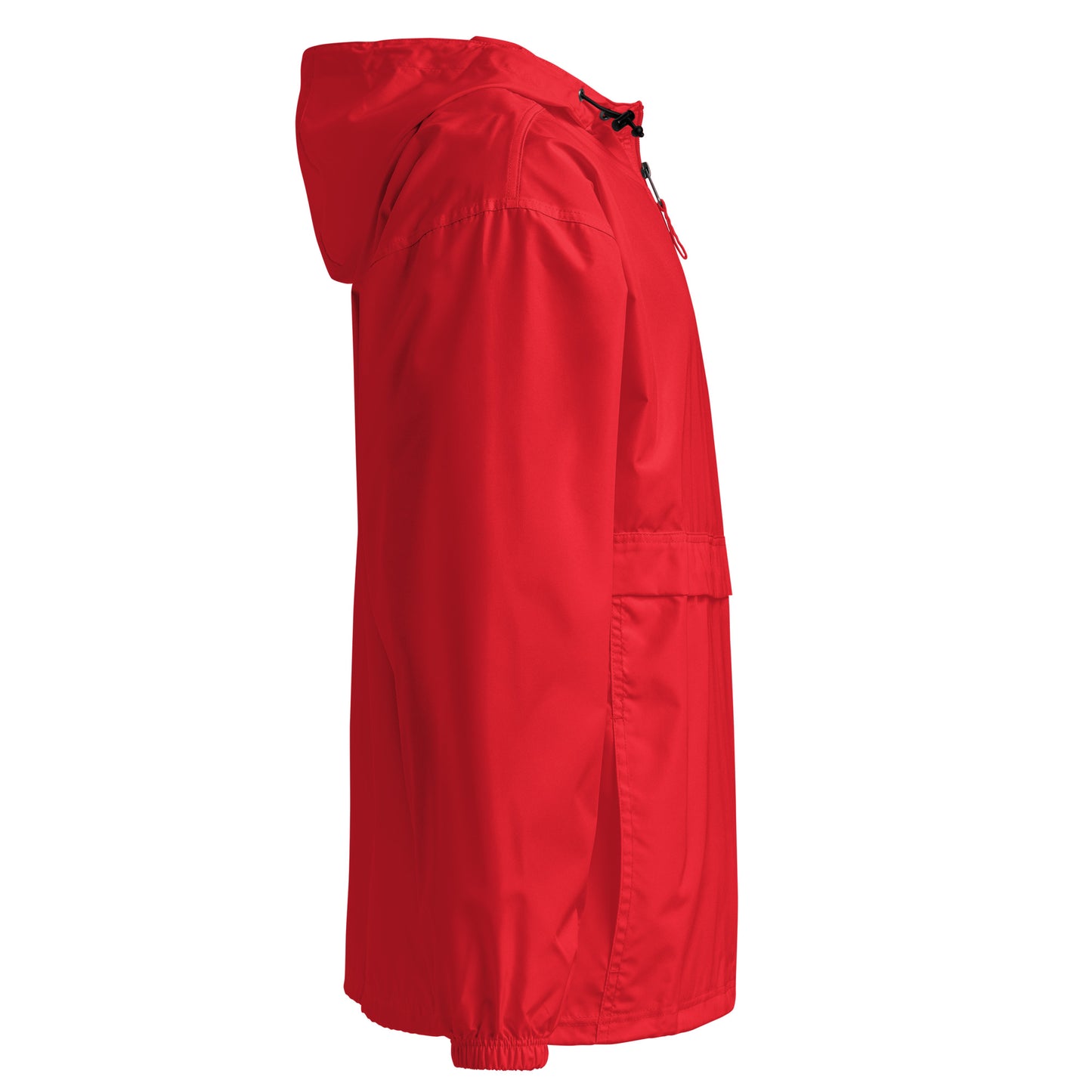 Outlaw Embroidered Champion Packable Jacket in Cherry