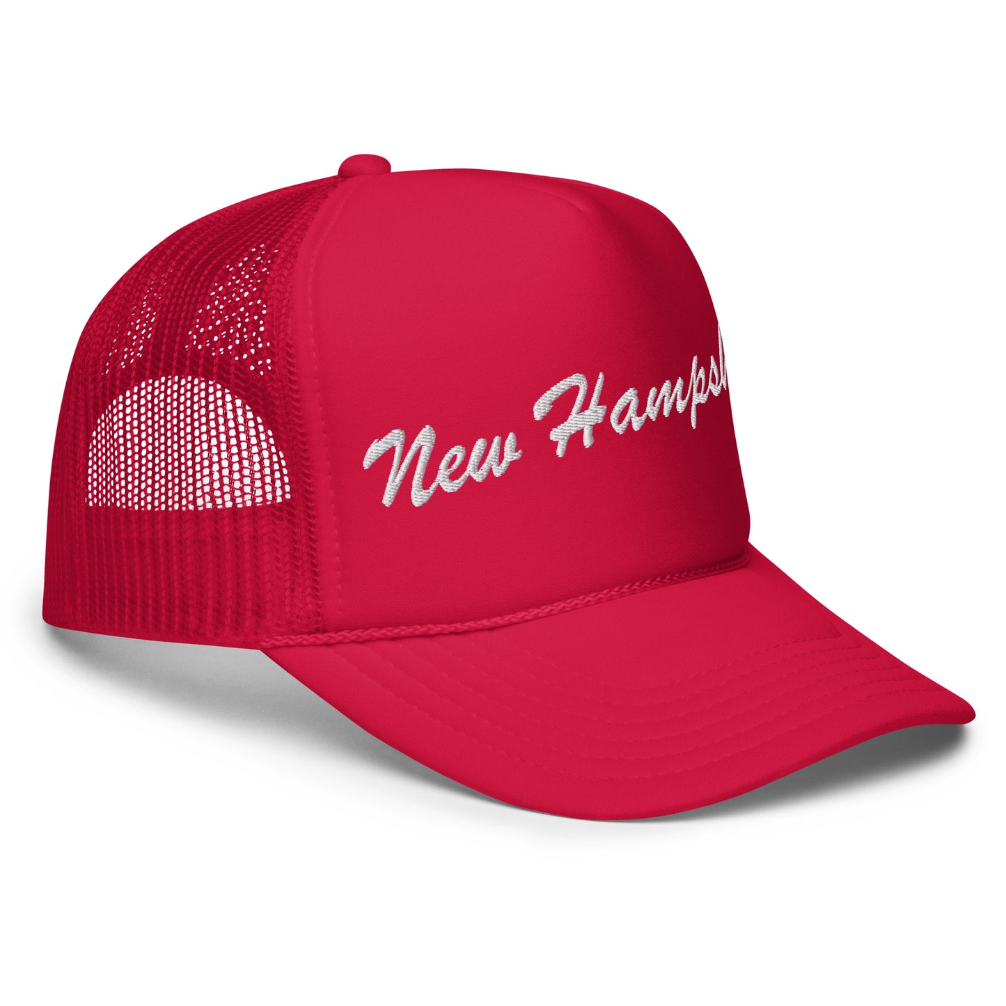 New Hampshire Foam Trucker Hat in Cherry