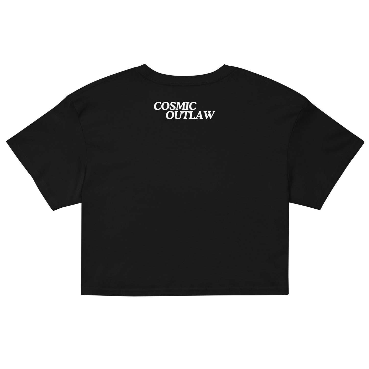 RIDE EM COWBOY Crop Top in Jet Black