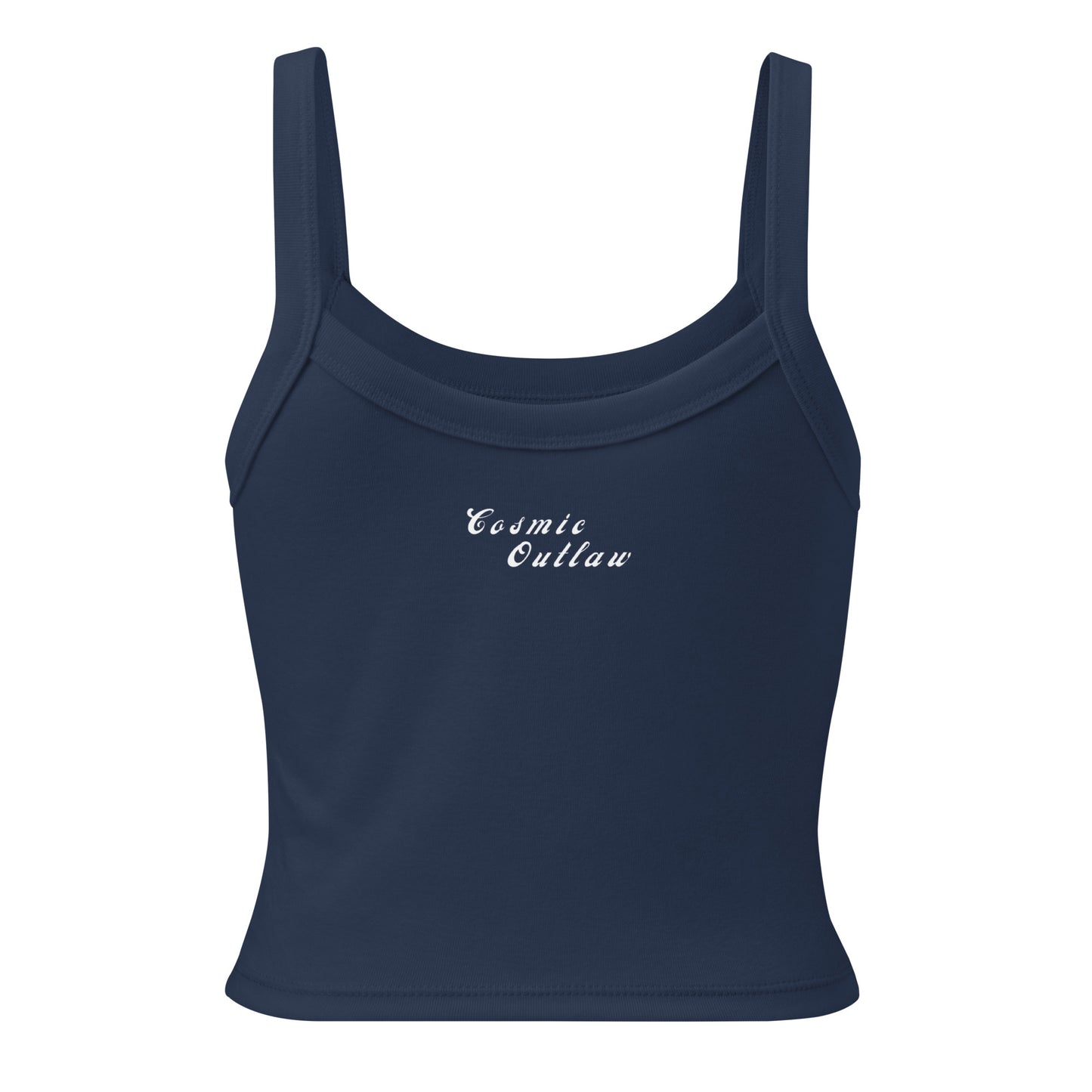 Outlaw Basic Ribbed Tank in Navy